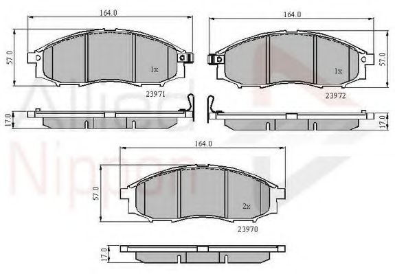 COMLINE ADB31193 Тормозные колодки для NISSAN PICKUP III (Ниссан Пиcкуп 3) COMLINE ADB31193 Тормозные колодки для NISSAN PICKUP III (Ниссан Пиcкуп 3)
