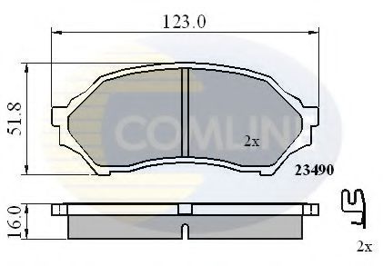COMLINE CBP3817 Тормозные колодки для MAZDA 323 ASTINA VI (Мазда 323 астина 6) COMLINE CBP3817 Тормозные колодки для MAZDA 323 ASTINA VI (Мазда 323 астина 6)