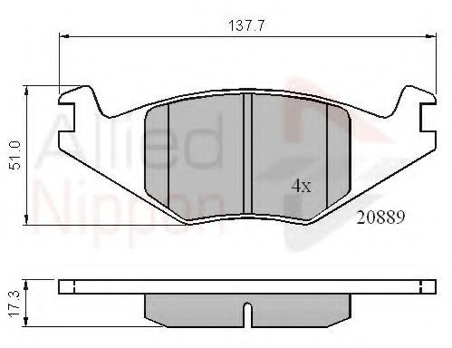 COMLINE ADB0136 Тормозные колодки для VOLKSWAGEN JETTA II (Фольксваген Жэтта 2) COMLINE ADB0136 Тормозные колодки для VOLKSWAGEN JETTA II (Фольксваген Жэтта 2)
