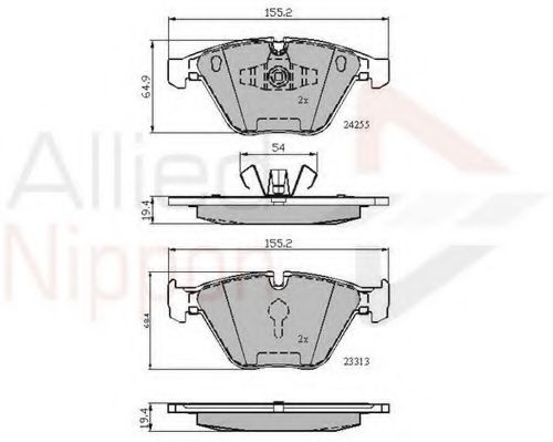 COMLINE ADB01700 Тормозные колодки для BMW (Бмв) COMLINE ADB01700 Тормозные колодки для BMW (Бмв)