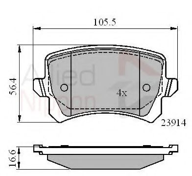 COMLINE ADB01712 Тормозные колодки для VOLKSWAGEN (Фольксваген) COMLINE ADB01712 Тормозные колодки для VOLKSWAGEN (Фольксваген)