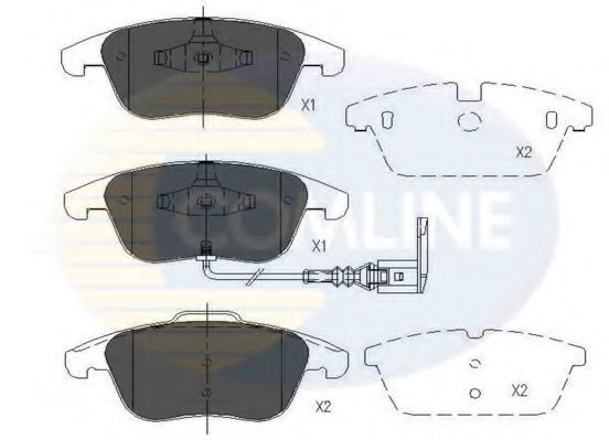 COMLINE CBP16022 Тормозные колодки для VOLKSWAGEN (Фольксваген) COMLINE CBP16022 Тормозные колодки для VOLKSWAGEN (Фольксваген)
