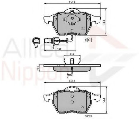 COMLINE ADB11025 Тормозные колодки для VOLKSWAGEN (Фольксваген) COMLINE ADB11025 Тормозные колодки для VOLKSWAGEN (Фольксваген)