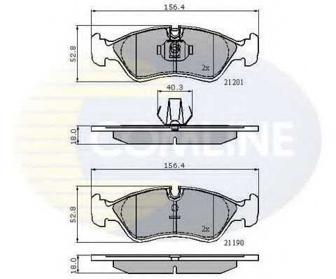 COMLINE CBP01007 Тормозные колодки для DAEWOO (Дэу) COMLINE CBP01007 Тормозные колодки для DAEWOO (Дэу)