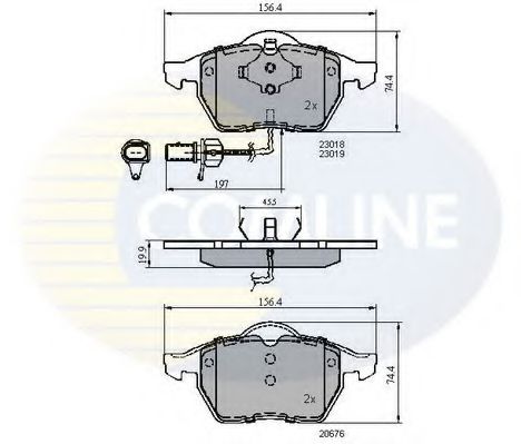 COMLINE CBP11025 Тормозные колодки для VOLKSWAGEN (Фольксваген) COMLINE CBP11025 Тормозные колодки для VOLKSWAGEN (Фольксваген)