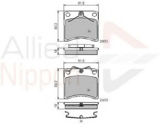 COMLINE ADB0953 Тормозные колодки для VOLKSWAGEN (Фольксваген) COMLINE ADB0953 Тормозные колодки для VOLKSWAGEN (Фольксваген)
