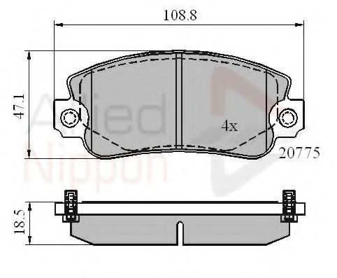 COMLINE ADB4129 Тормозные колодки для FIAT STRADA II (Фиат Страда 2) COMLINE ADB4129 Тормозные колодки для FIAT STRADA II (Фиат Страда 2)