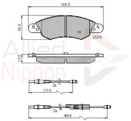 COMLINE ADB21119 Тормозные колодки для CITROËN C5 II (CитроËн С5 2) COMLINE ADB21119 Тормозные колодки для CITROËN C5 II (CитроËн С5 2)