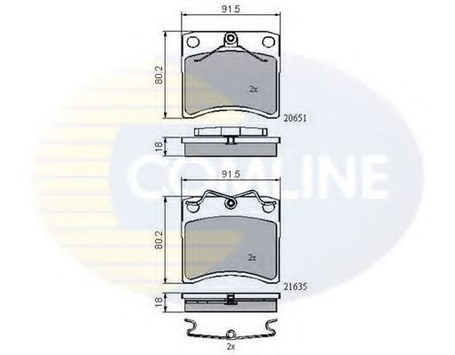 COMLINE CBP0953 Тормозные колодки для VOLKSWAGEN (Фольксваген) COMLINE CBP0953 Тормозные колодки для VOLKSWAGEN (Фольксваген)
