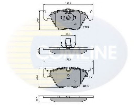 COMLINE CBP01744 Тормозные колодки для BMW (Бмв) COMLINE CBP01744 Тормозные колодки для BMW (Бмв)