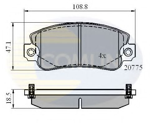 COMLINE CBP4129 Тормозные колодки для FIAT STRADA II (Фиат Страда 2) COMLINE CBP4129 Тормозные колодки для FIAT STRADA II (Фиат Страда 2)