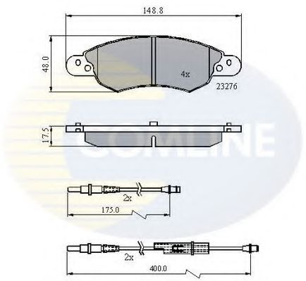COMLINE CBP21119 Тормозные колодки для CITROËN C5 II (CитроËн С5 2) COMLINE CBP21119 Тормозные колодки для CITROËN C5 II (CитроËн С5 2)