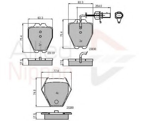 COMLINE ADB11771 Тормозные колодки для VOLKSWAGEN (Фольксваген) COMLINE ADB11771 Тормозные колодки для VOLKSWAGEN (Фольксваген)