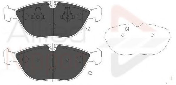 COMLINE ADB01003 Тормозные колодки для ROLLSROYCE (Роллсроъcэ) COMLINE ADB01003 Тормозные колодки для ROLLSROYCE (Роллсроъcэ)