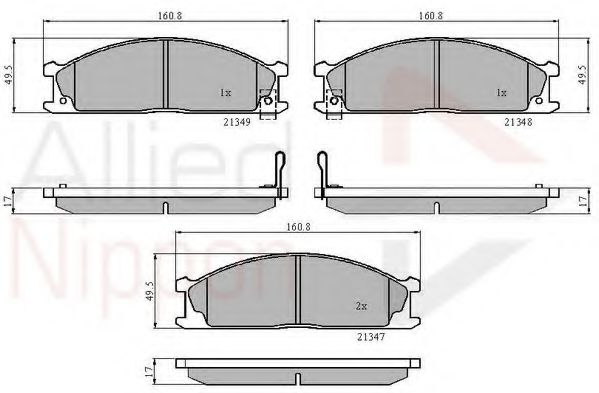 COMLINE ADB3863 Тормозные колодки для NISSAN PICKUP III (Ниссан Пиcкуп 3) COMLINE ADB3863 Тормозные колодки для NISSAN PICKUP III (Ниссан Пиcкуп 3)