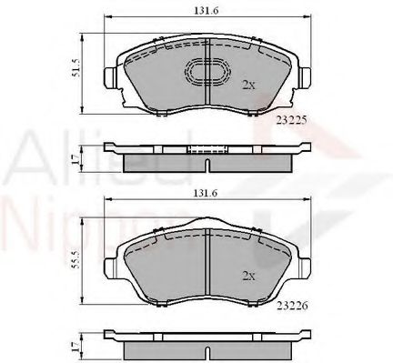 COMLINE ADB31112 Тормозные колодки для OPEL VITA C (Опель Vита c) COMLINE ADB31112 Тормозные колодки для OPEL VITA C (Опель Vита c)