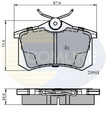 COMLINE CBP0797 Тормозные колодки для VOLKSWAGEN (Фольксваген) COMLINE CBP0797 Тормозные колодки для VOLKSWAGEN (Фольксваген)