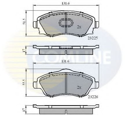COMLINE CBP31112 Тормозные колодки для OPEL VITA C (Опель Vита c) COMLINE CBP31112 Тормозные колодки для OPEL VITA C (Опель Vита c)