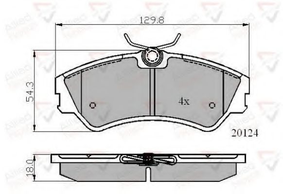 COMLINE ADB01073 Тормозные колодки для VOLKSWAGEN (Фольксваген) COMLINE ADB01073 Тормозные колодки для VOLKSWAGEN (Фольксваген)