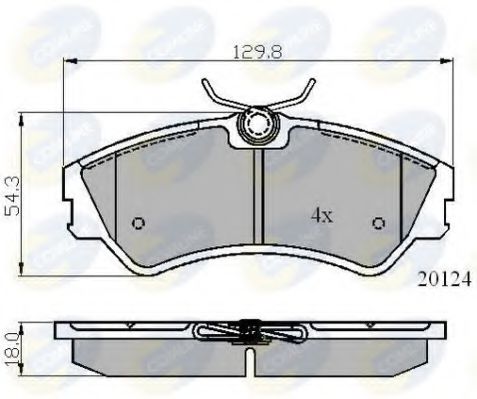 COMLINE CBP01073 Тормозные колодки для VOLKSWAGEN (Фольксваген) COMLINE CBP01073 Тормозные колодки для VOLKSWAGEN (Фольксваген)
