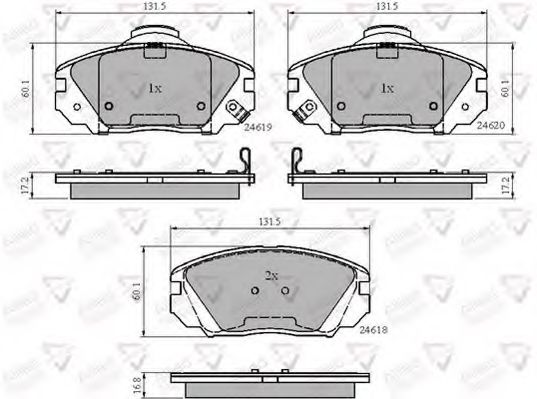COMLINE ADB31788 Тормозные колодки для HYUNDAI GRANDEUR (Хендай Грандэур) COMLINE ADB31788 Тормозные колодки для HYUNDAI GRANDEUR (Хендай Грандэур)