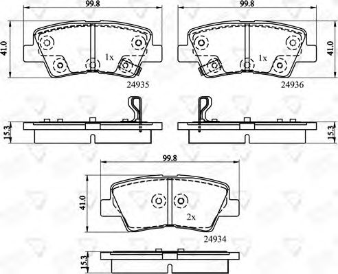 COMLINE ADB32161 Тормозные колодки для HYUNDAI GRANDEUR (Хендай Грандэур) COMLINE ADB32161 Тормозные колодки для HYUNDAI GRANDEUR (Хендай Грандэур)