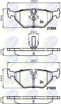 COMLINE CBP01024 Тормозные колодки для BMW (Бмв) COMLINE CBP01024 Тормозные колодки для BMW (Бмв)