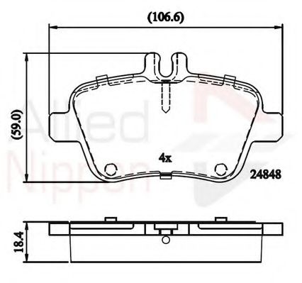 COMLINE ADB02209 Тормозные колодки для MERCEDES-BENZ B-CLASS (Мэрcэдэс-бэнз Б класс) COMLINE ADB02209 Тормозные колодки для MERCEDES-BENZ B-CLASS (Мэрcэдэс-бэнз Б класс)