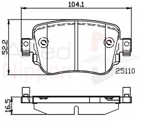 COMLINE ADB02220 Тормозные колодки для VOLKSWAGEN (Фольксваген) COMLINE ADB02220 Тормозные колодки для VOLKSWAGEN (Фольксваген)
