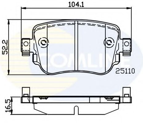 COMLINE CBP02220 Тормозные колодки для VOLKSWAGEN (Фольксваген) COMLINE CBP02220 Тормозные колодки для VOLKSWAGEN (Фольксваген)