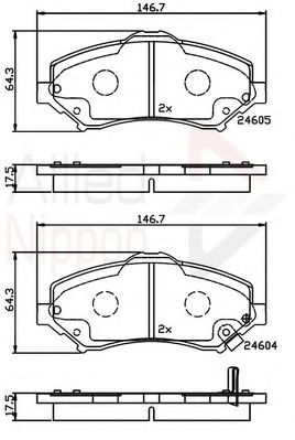 COMLINE ADB36066 Тормозные колодки для DODGE JOURNEY (Додж Жоурнэъ) COMLINE ADB36066 Тормозные колодки для DODGE JOURNEY (Додж Жоурнэъ)