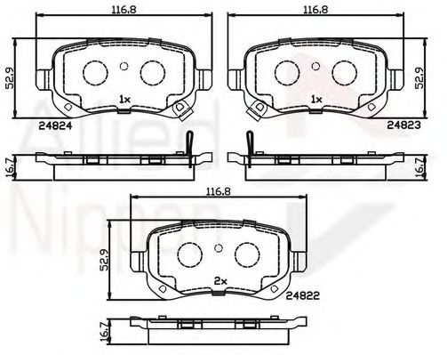 COMLINE ADB36067 Тормозные колодки для DODGE JOURNEY (Додж Жоурнэъ) COMLINE ADB36067 Тормозные колодки для DODGE JOURNEY (Додж Жоурнэъ)