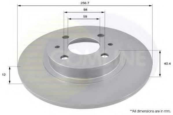 COMLINE ADC1802 Тормозной диск для FIAT (Фиат) COMLINE ADC1802 Тормозной диск для FIAT (Фиат)