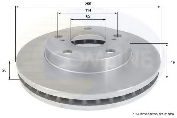 COMLINE ADC0144V Тормозной диск для TOYOTA PICNIC (Тойота/тоета Пикник) COMLINE ADC0144V Тормозной диск для TOYOTA PICNIC (Тойота/тоета Пикник)