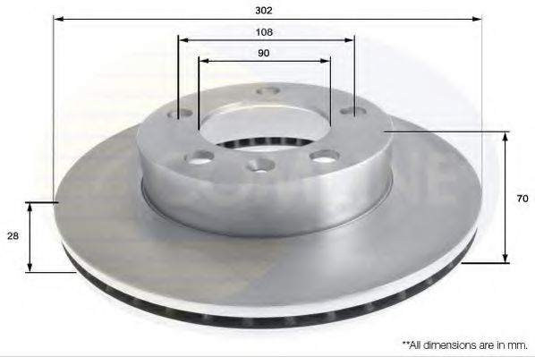 COMLINE ADC2701V Тормозной диск для NISSAN (Ниссан) COMLINE ADC2701V Тормозной диск для NISSAN (Ниссан)
