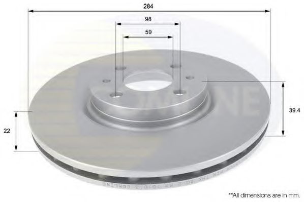 COMLINE ADC1810V Тормозной диск для FIAT (Фиат) COMLINE ADC1810V Тормозной диск для FIAT (Фиат)