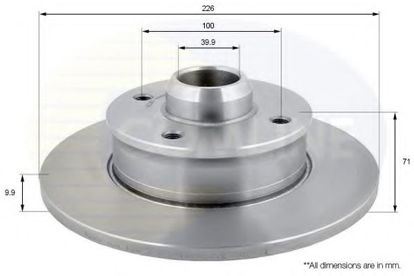 COMLINE ADC3007 Тормозной диск для VOLKSWAGEN CORRADO (Фольксваген Cоррадо) COMLINE ADC3007 Тормозной диск для VOLKSWAGEN CORRADO (Фольксваген Cоррадо)