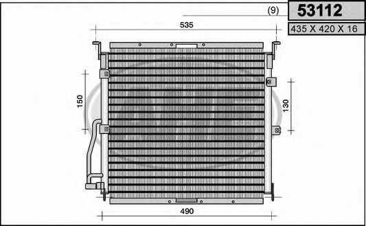 AHE 53112 Конденсатор, кондиционер для BMW 3 (Бмв 3) AHE 53112 Конденсатор, кондиционер для BMW 3 (Бмв 3)
