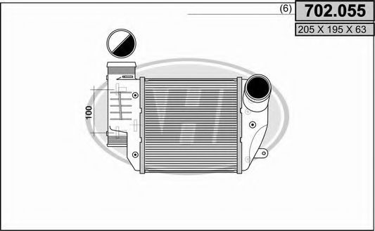 AHE 702.055 Интеркулер 