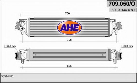 AHE 709.050/O Интеркулер 