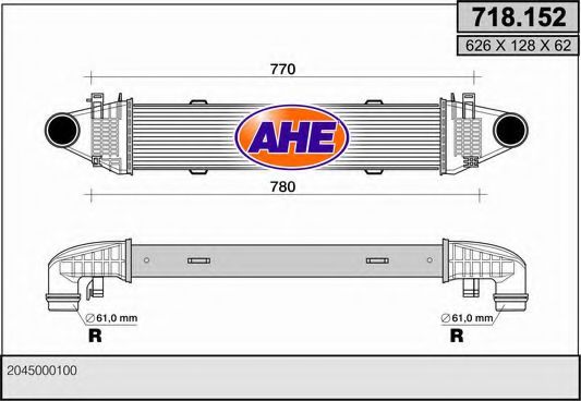 AHE 718.152 Интеркулер 