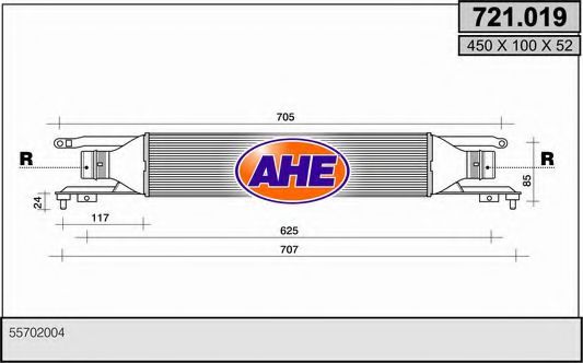 AHE 721.019 Интеркулер 