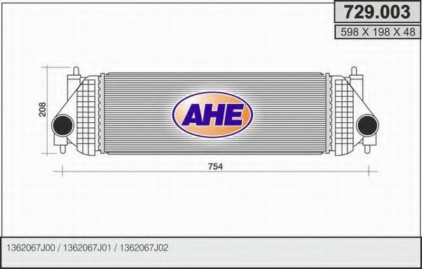 AHE 729.003 Интеркулер 