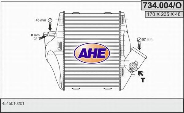 AHE 734.004/O Интеркулер 