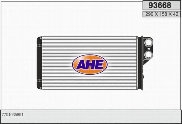 AHE 93668 Теплообменник, отопление салона для RENAULT SAFRANE (Рено Сафранэ) AHE 93668 Теплообменник, отопление салона для RENAULT SAFRANE (Рено Сафранэ)