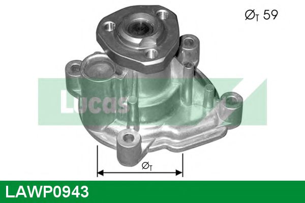 LUCAS ENGINE DRIVE LAWP0943 Водяной насос для VOLKSWAGEN EOS (Фольксваген Эос) LUCAS ENGINE DRIVE LAWP0943 Водяной насос для VOLKSWAGEN EOS (Фольксваген Эос)