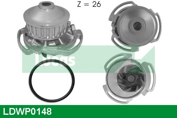 LUCAS ENGINE DRIVE LDWP0148 Водяной насос для VOLKSWAGEN DASHER (Фольксваген Дашэр) LUCAS ENGINE DRIVE LDWP0148 Водяной насос для VOLKSWAGEN DASHER (Фольксваген Дашэр)