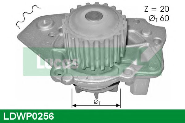 LUCAS ENGINE DRIVE LDWP0256 Водяной насос для PEUGEOT EXPERT (Пежо Эxпэрт) LUCAS ENGINE DRIVE LDWP0256 Водяной насос для PEUGEOT EXPERT (Пежо Эxпэрт)