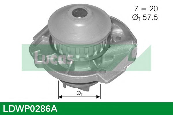 LUCAS ENGINE DRIVE LDWP0286A Водяной насос для LANCIA Y (Лансиа/лянча Ъ) LUCAS ENGINE DRIVE LDWP0286A Водяной насос для LANCIA Y (Лансиа/лянча Ъ)