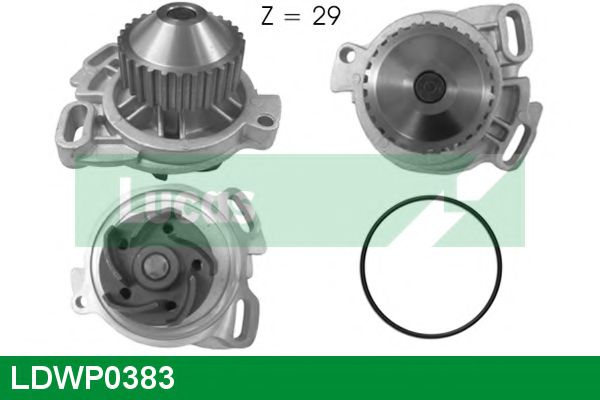 LUCAS ENGINE DRIVE LDWP0383 Водяной насос для AUDI (Ауди) LUCAS ENGINE DRIVE LDWP0383 Водяной насос для AUDI (Ауди)